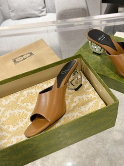 Gucci Interlocking G Heel Sandal 5.5 cm