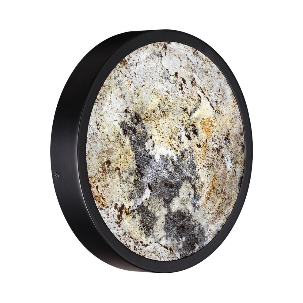 5064/15WL L-VISION ODL24 531 черн./серо-беж./металл/натур.камень/акрил Настенн.светильн. с переключ.цветов.темпер. LED 15W 3000К/4000K/6000K BERGI