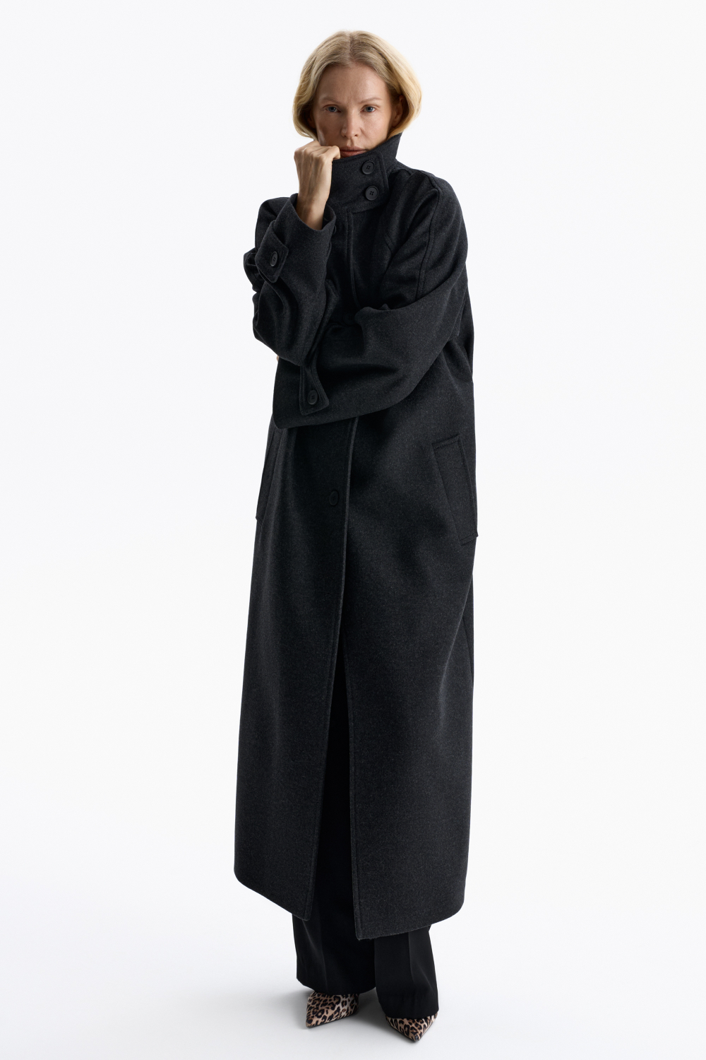 Пальто «Туман» из шерсти и кашемира