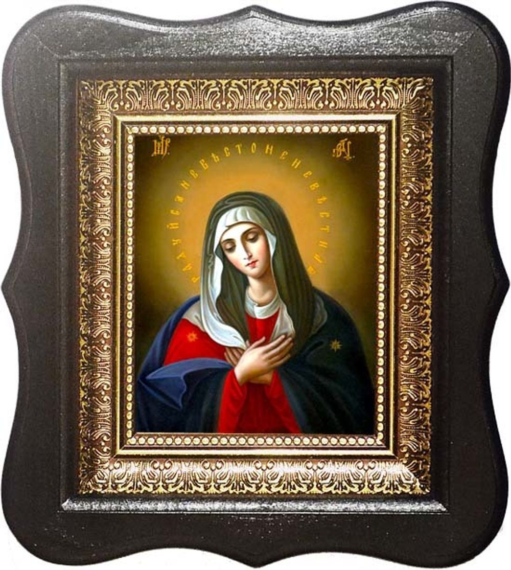 Умиление Серафимо-Дивеевская. Икона Божьей Матери в малом киоте.