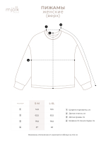 Пижама женская Mjölk Green Stars