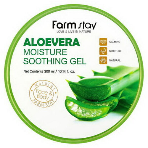 Гель для лица и тела FarmStay Moisture Soothing Gel Aloe Vera, 300мл