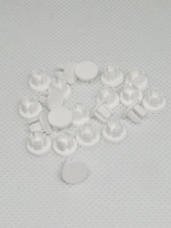 Заглушка пластиковая для отверстий белая D5 мм - 20 шт.