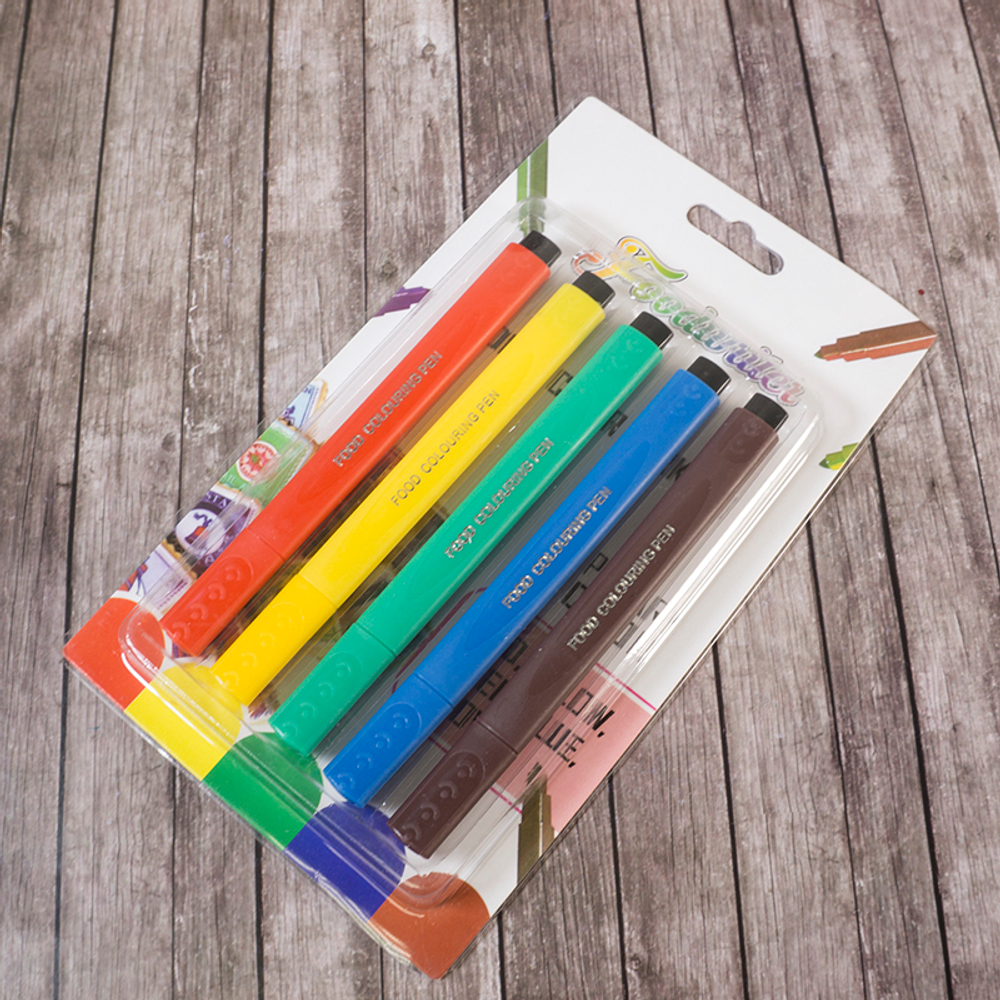 Набор пищевых маркеров для украшения 5 шт