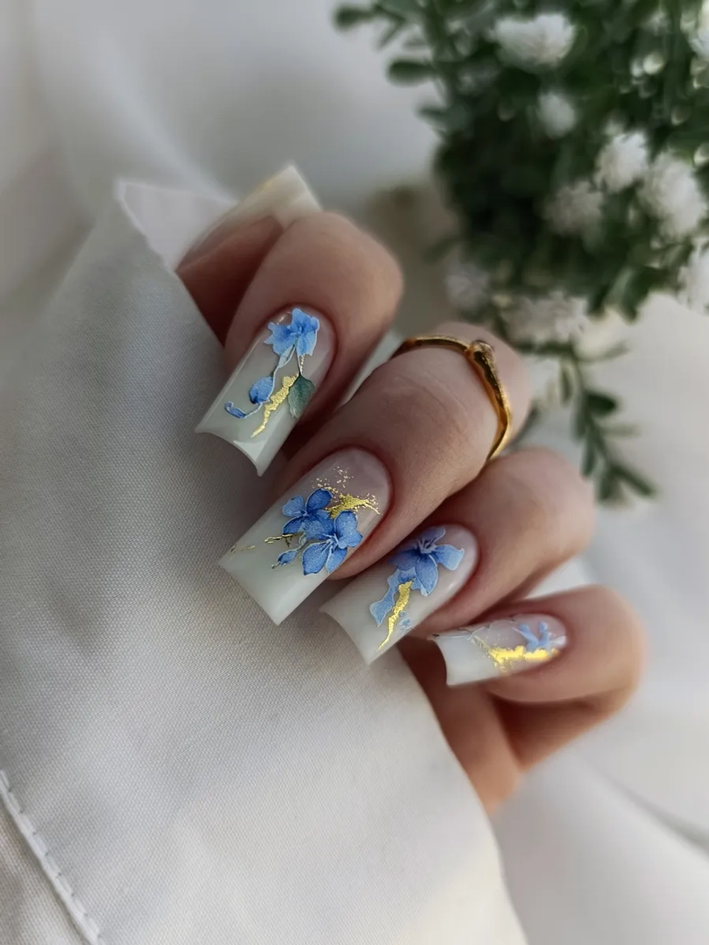 Lucky Rose Слайдеры наклейки для длинных ногтей 428