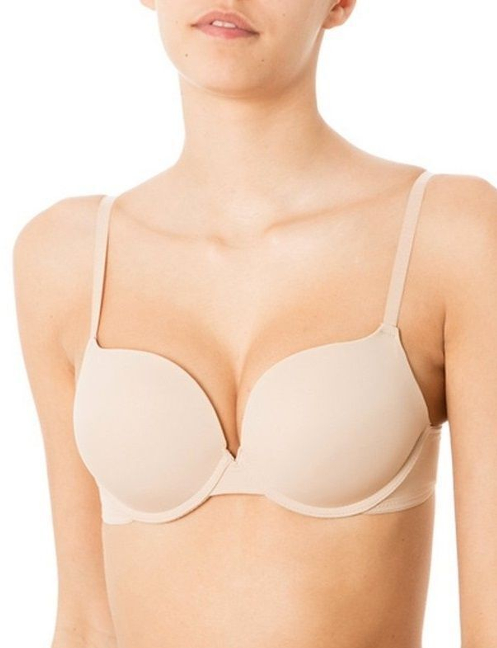 Бюстгальтер-максимайзер из микрофибры (Размер: 1B) (Цвет: белый)