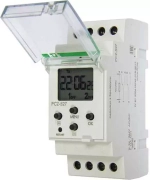 Реле времени астрономическое PCZ-527 2х16А 24-264В AC/DC 2 переключ. контакта IP20 2 канала