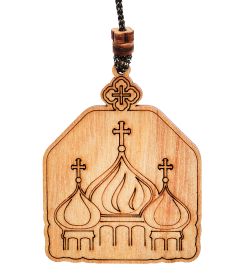 КФ-308/1 Подвеска в машину деревянная «Святой Николай Чудотворец»