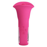 Розовый вибратор с язычком Clyde