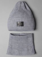 Шапка и снуд для девочки для осени