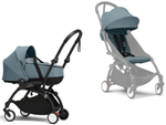Коляска Stokke YOYO3 Newborn Shell - Newborn Pack рама чёрная Black 2 в 1 Aqua