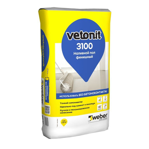 Финишный наливной пол Weber.Vetonit 3100