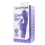 Сиреневый вибратор-кролик Elivia - 17,2 см.