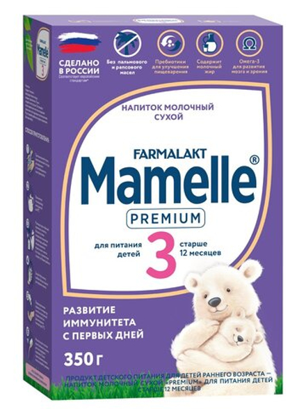 Напиток молочный сухой PREMIUM 3 Mamelle с 12 месяцев 350 г