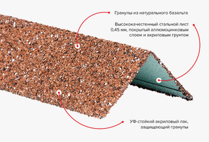 УГОЛОК МЕТАЛЛИЧЕСКИЙ ВНЕШНИЙ (ГРАНУЛЯТ)  HAUBERK