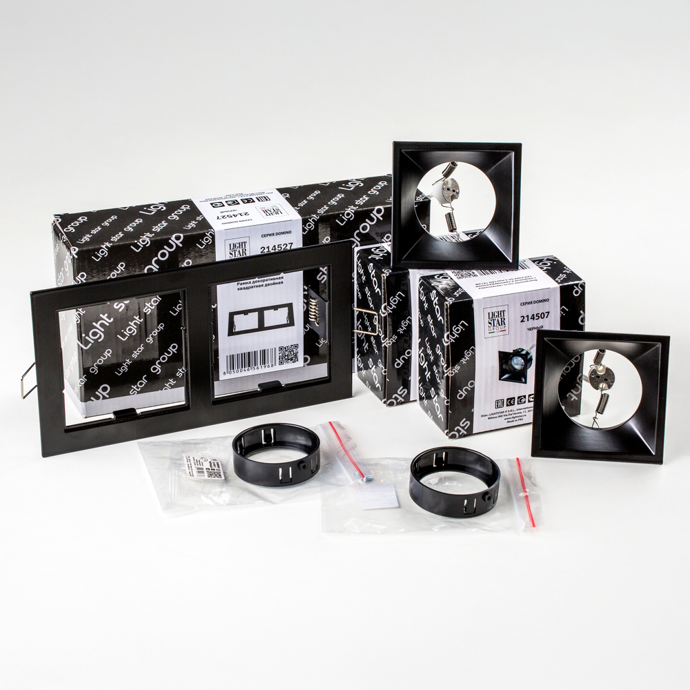 D5270707BMOD Светильник DOMINO QUADRO под LED модуль/лампу МR16 (214527+214507+214507+214007+214007)