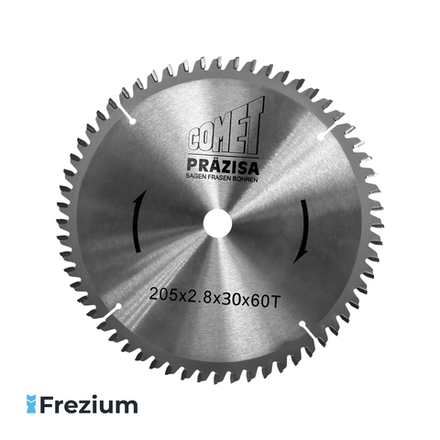 Диск пильный по дереву "Comet Prazisa" (205x2.8x30x60T PT)