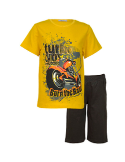 01-124-1 Комплект фуфайка+шорты для мальчика Luneva