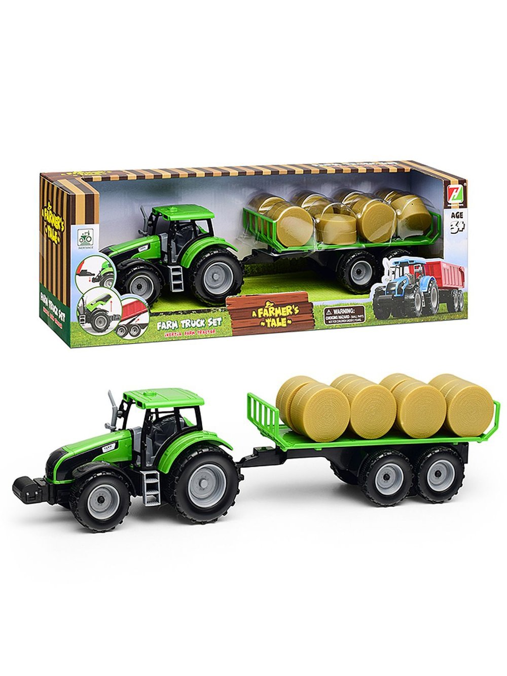 Игрушка Трактор Ферма цвет зеленый (550-8J)