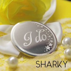 Сувенирная серебряная монета с гравировкой на заказ