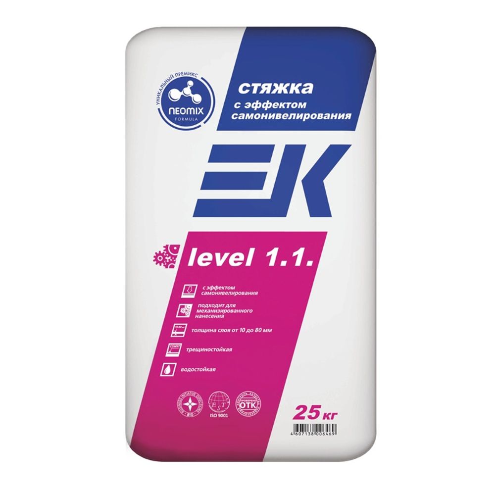 Стяжка для пола ЕК LEVEL 1.1. (FT 01 базовая), 25 кг