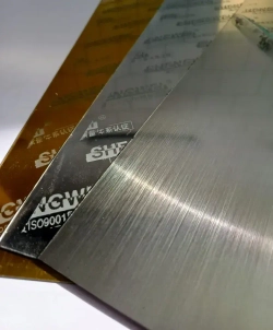 Пластик для лазерной гравировки SHENGWEI (Серебро царапанное на чёрном) 300мм_600мм 1.5 мм