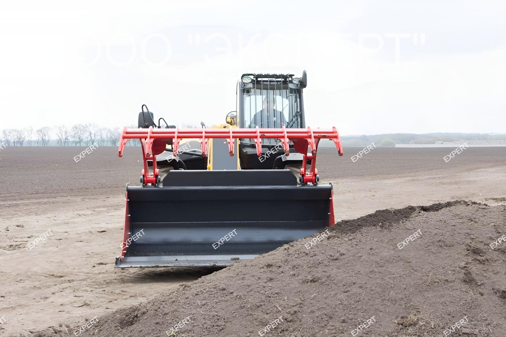 Ковш с захватом на Телескопический мини-погрузчик Manitou