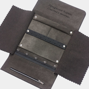 Чехол для ювелирных украшений Plier из кожи теленка, вишневого цвета