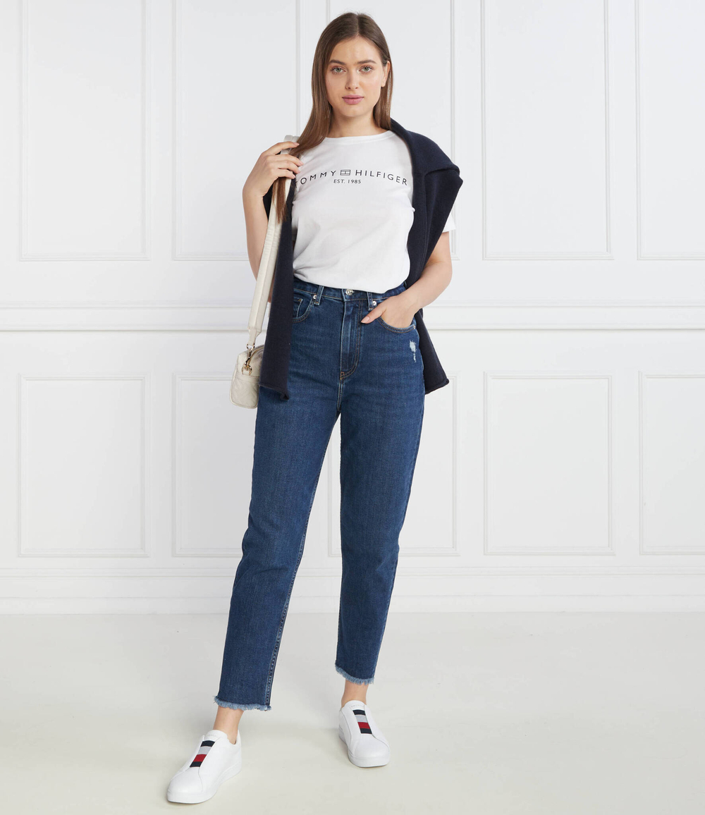 Футболка REG CORP LOGO C-NK SS Tommy Hilfiger - белый(WW0WW40276)