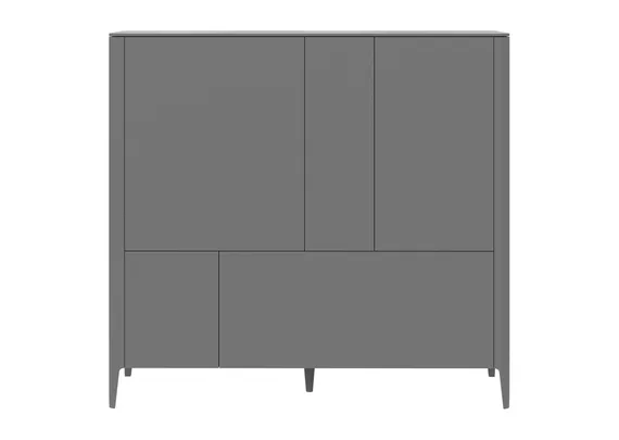 Шкаф Type 3 двери 2 ящика высота 135 см (серый)