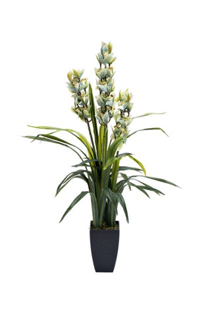 Орxидея Cymbidium искусственная в горшке 110см Garda Decor 29BJ-911-33