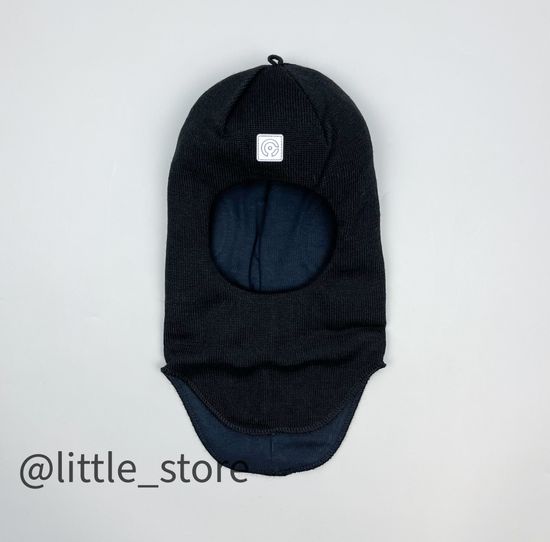 Шапка-шлем зимняя, Черная