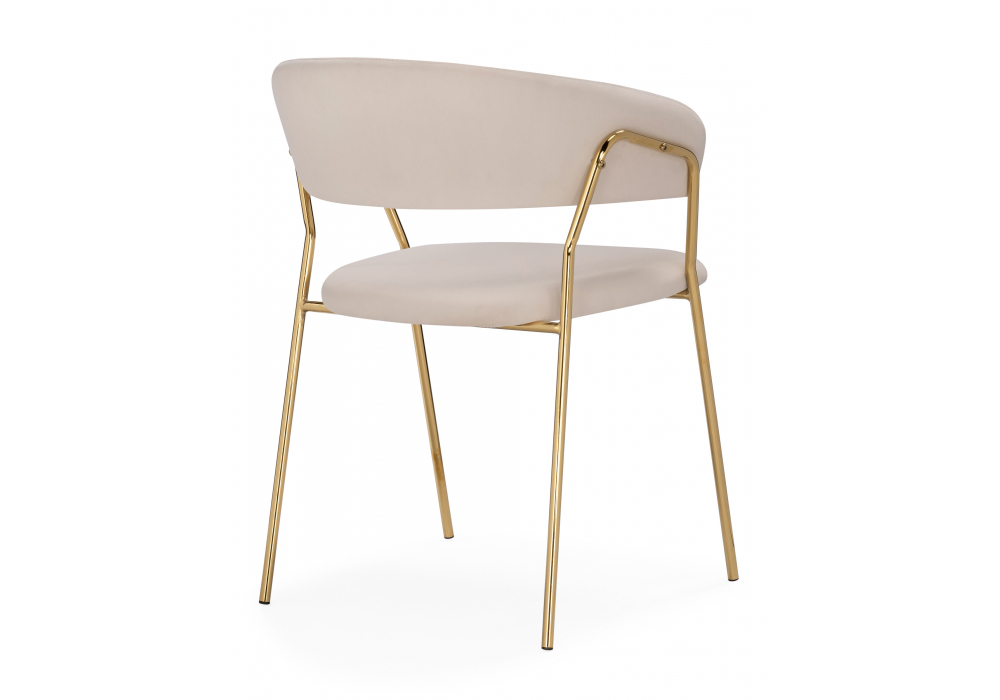 Стул на металлокаркасе Woodville Kamelia 1 beige, gold