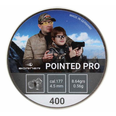 Пули Borner "Pointed Pro", кал. 4,5 (400 шт.) 0,56гр.