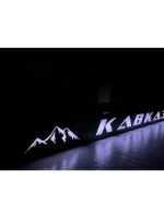 Рамка с LED подсветкой надписи. Кавказ горы.