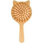 Расческа массажная детская «Baby brush», кошечка, цвет корич, 16*8см