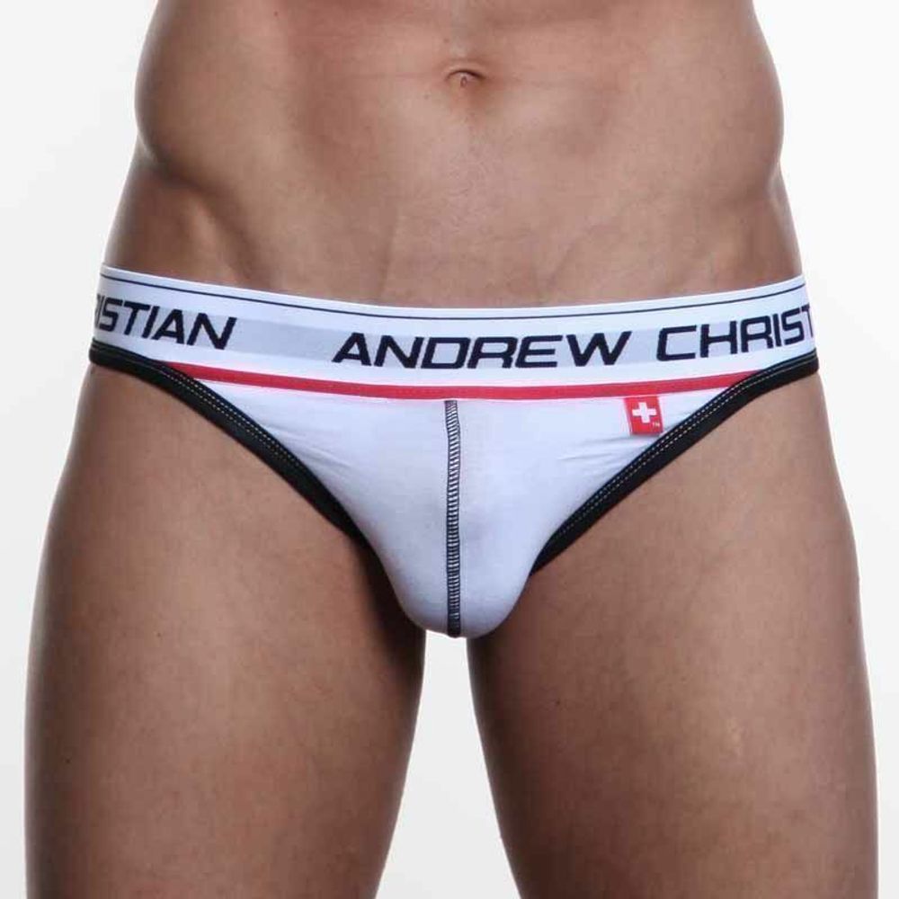 Мужские трусы стринги Andrew Christian String Flexsoft Show It White