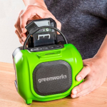 Портативная колонка Greenworks GPT-MNBS зеленый