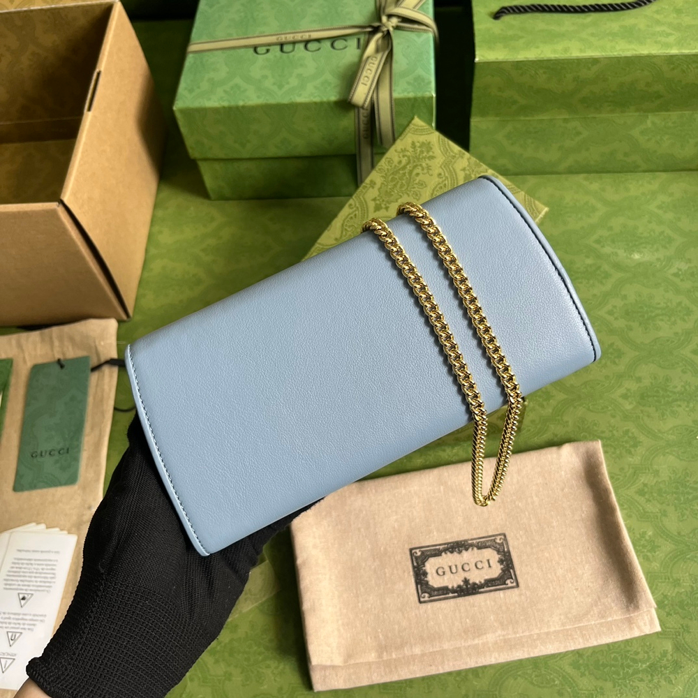 Gucci Blondie Continental Chain Wallet