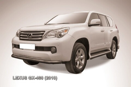 Защита переднего бампера (нержавейка) Lexus GX-460 (2009-2013) d76 (черный)