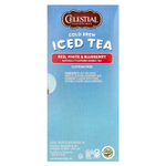 Celestial Seasonings, Холодный чай со льдом, красный, белый и голубика, без кофеина, 18 чайных пакетиков, 31 г (1,1 унции)