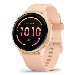 Умные часы Garmin Vivoactive 6 – розовый металлик, ремешок Pink Dawn