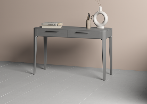 Консоль Type oak 2 ящика ширина 120 см (серый)