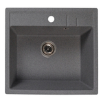 Мойка ML-GMS121 СТАНДАРТ прямоугольная, темно-серый (309), 555*495*190мм