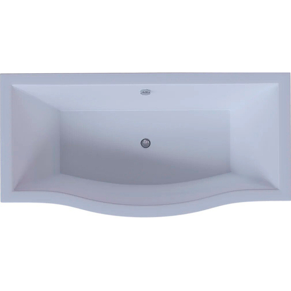 Акриловая ванна Aquatek (Акватек) Гелиос 180x90, с каркасом, с фронтальной панелью, со сливом-переливом