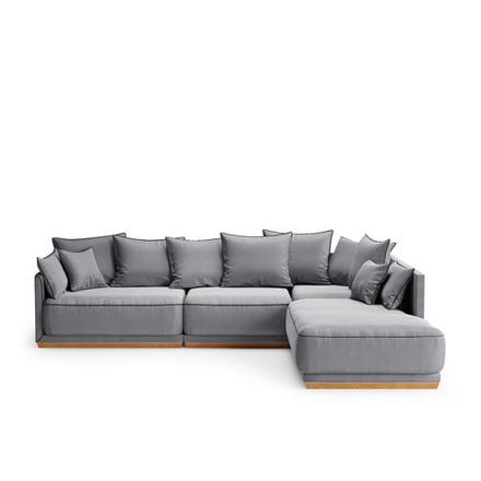 4-х местный нераскладной диван с кушеткой SOHO 801/805/818/828