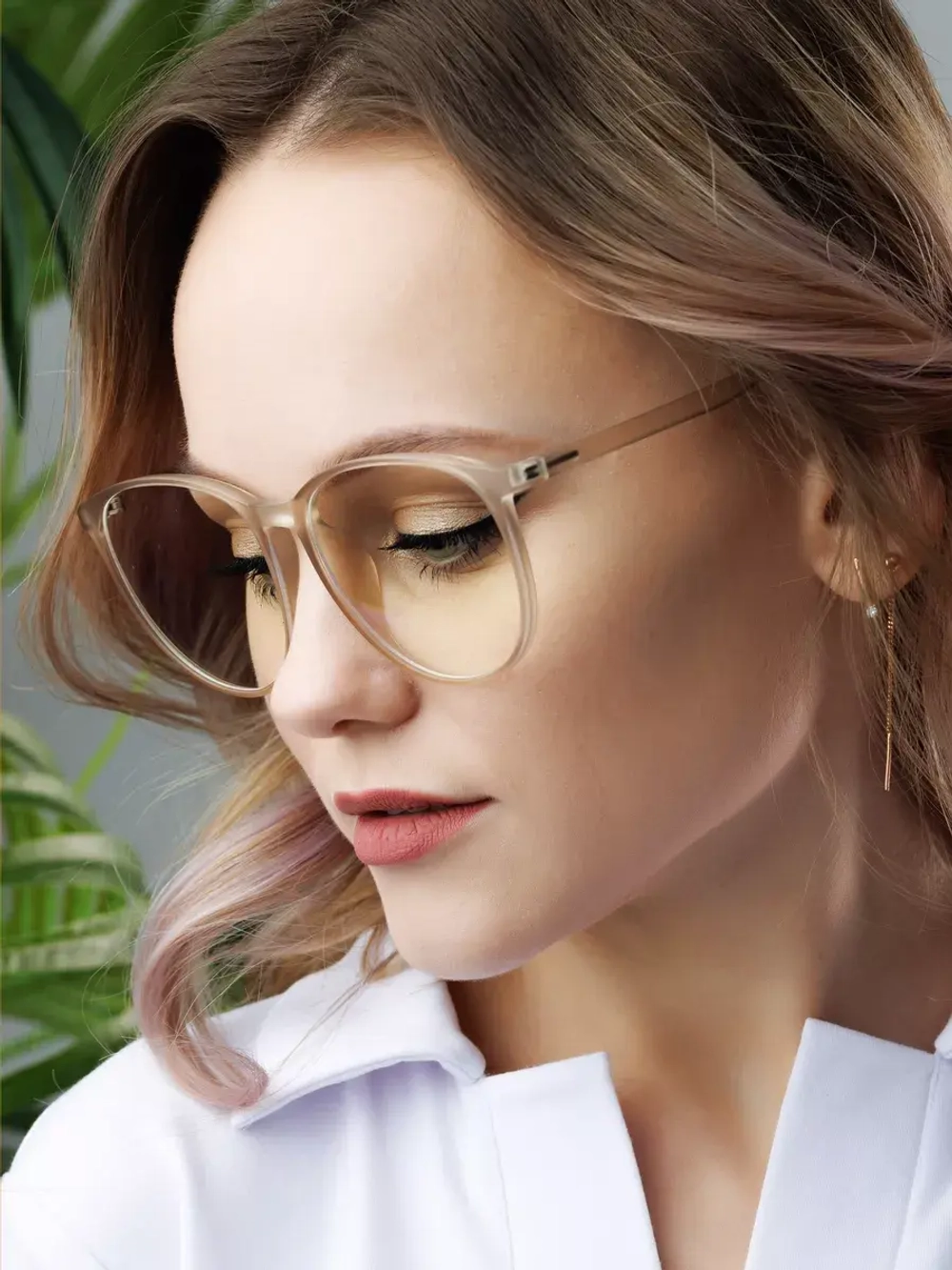 Очки для компьютера имиджевые защитные прозрачные нулевки