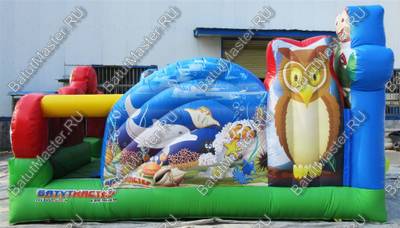 Коммерческий надувной батут "Царство зверей", размер 5*5*3,3 м