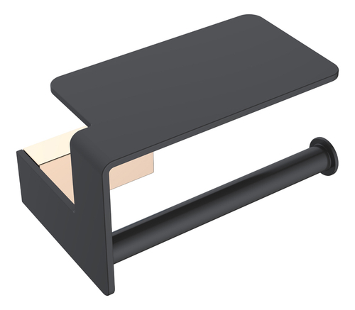 Boheme Держатель для т/бумаги черный/золото серия Q