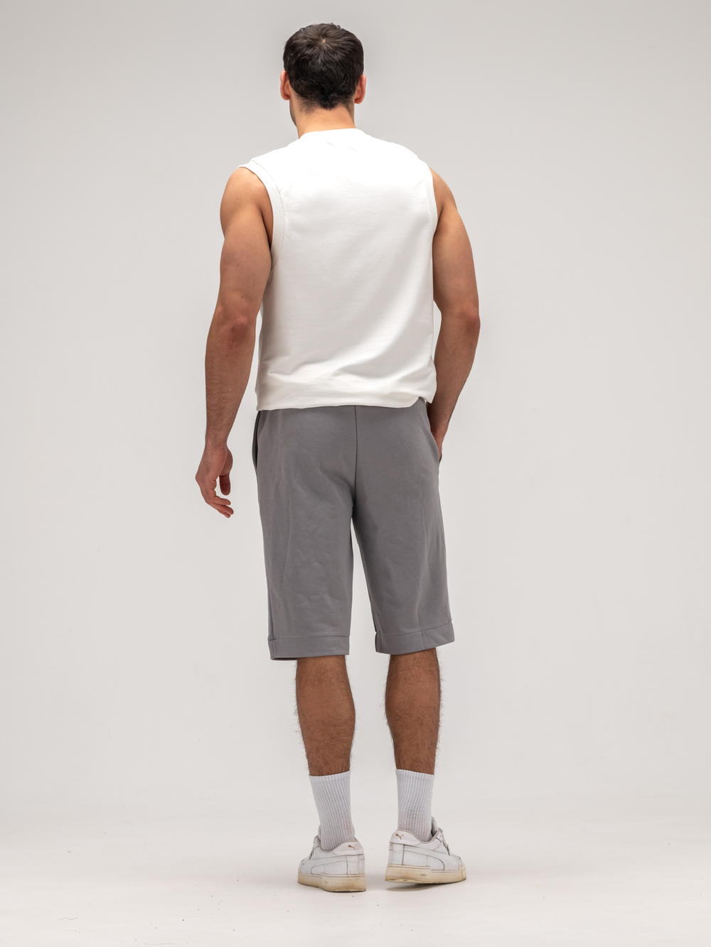 Шорты мужские трикотажные. Грей